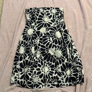 J. Crew Strapless Floral Print dress